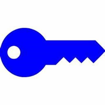 h block blue key