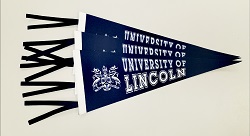 University of Lincoln Pennant – Navy - £4.99