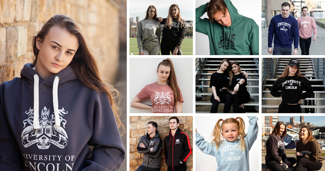 University of Lincoln branded clothing