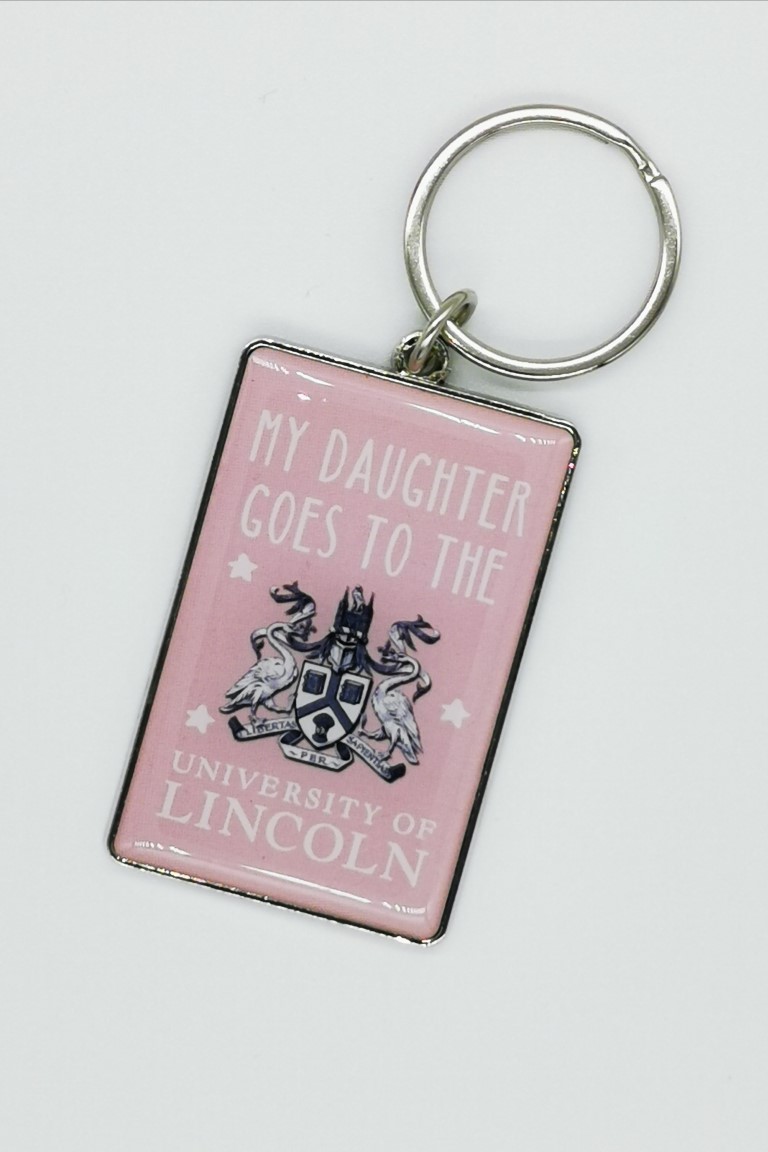 ‘My Daughter goes to the University of Lincoln’ Keyring