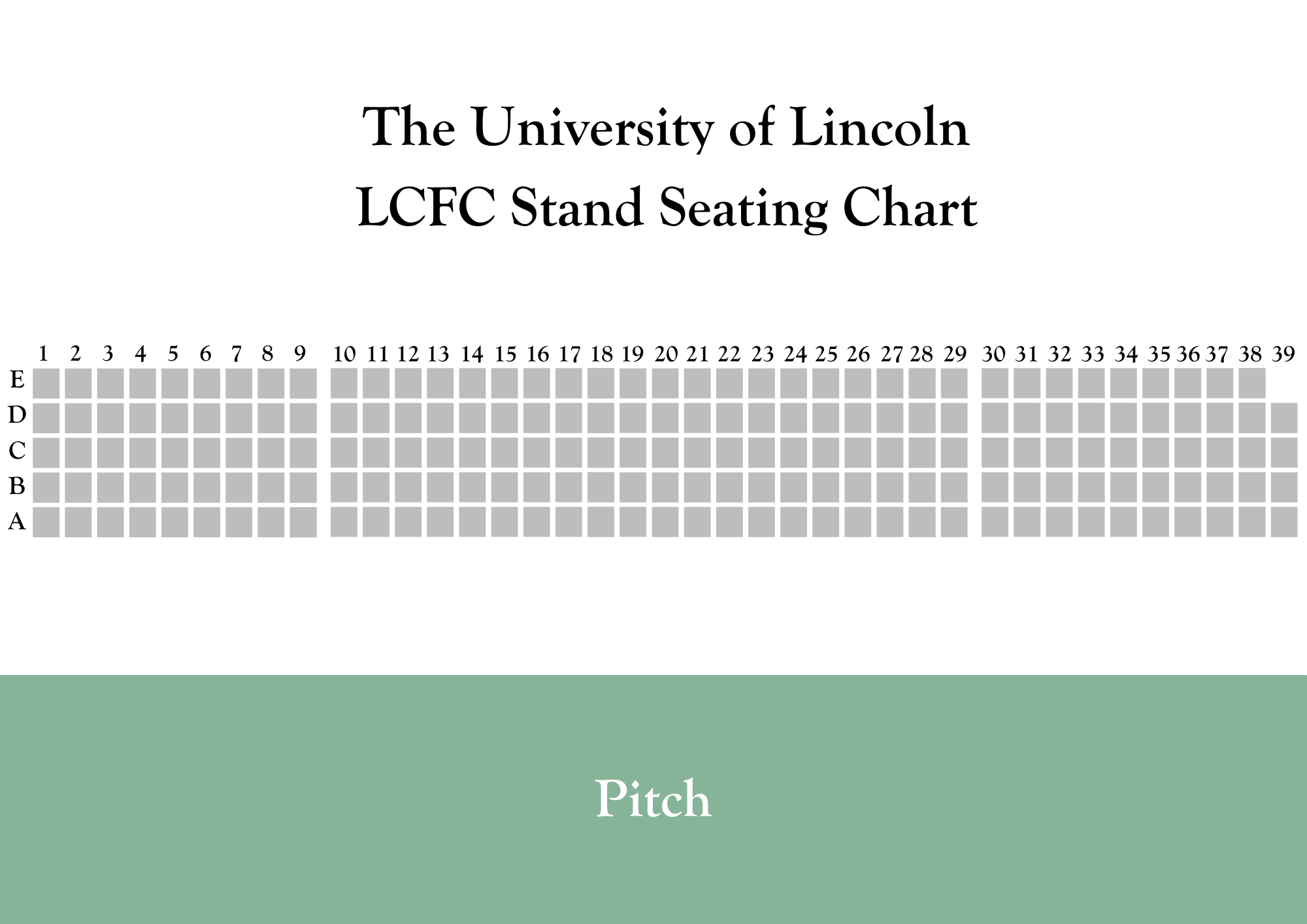 Seating chart for LCFC