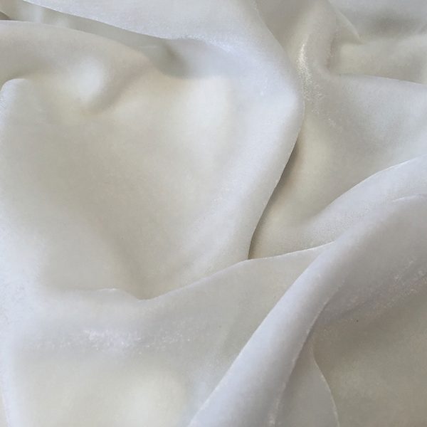 Silk Viscose Velvet White (Devore)
