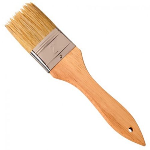Varnish Brush 2” Hog Bristle wooden handle
