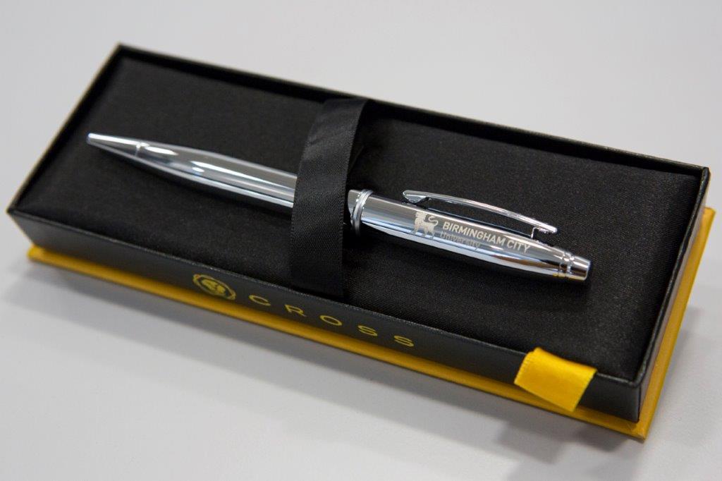BCU branded pen - Cross Chrome Pen