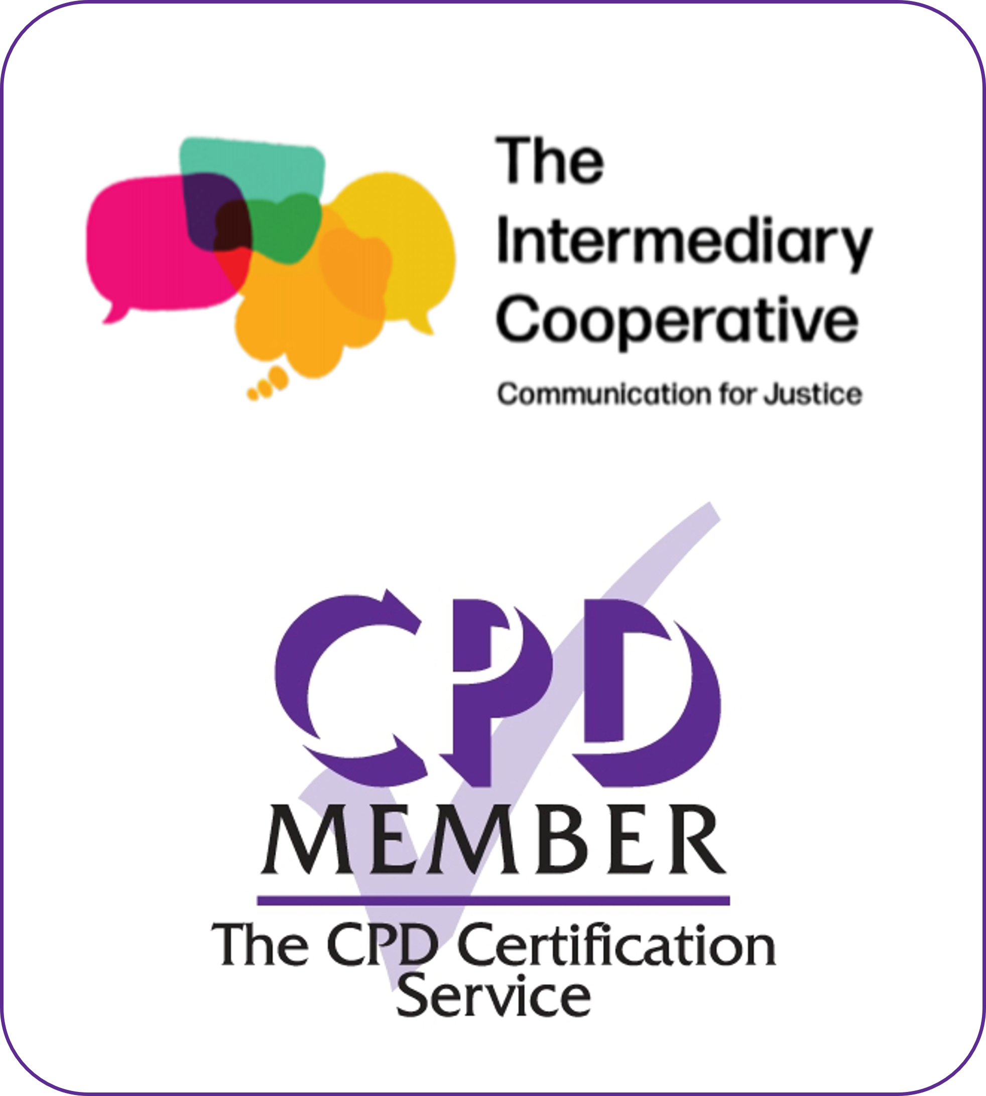 The Intermediary Cooperative logo and CPD Certified Service Logo