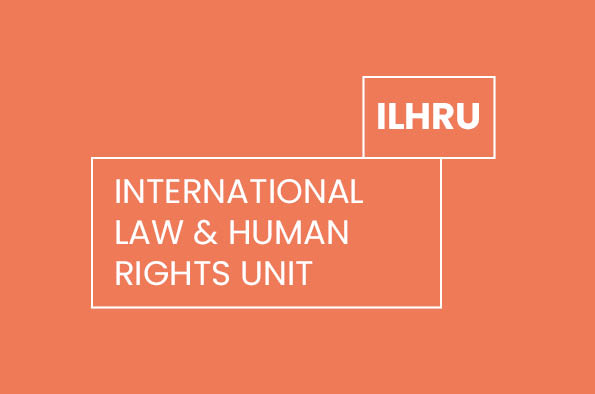 International Law and Human Rights orange logo