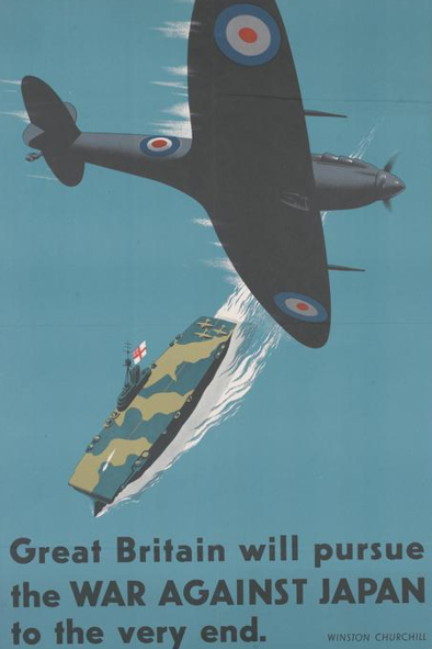 Great Britain to pursue war against Japan to the end