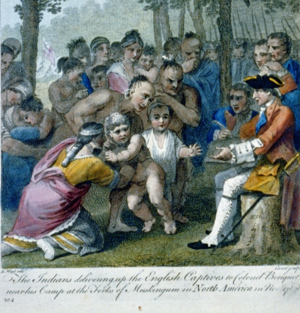 Delivering up the English captives to Colonel Bouquet