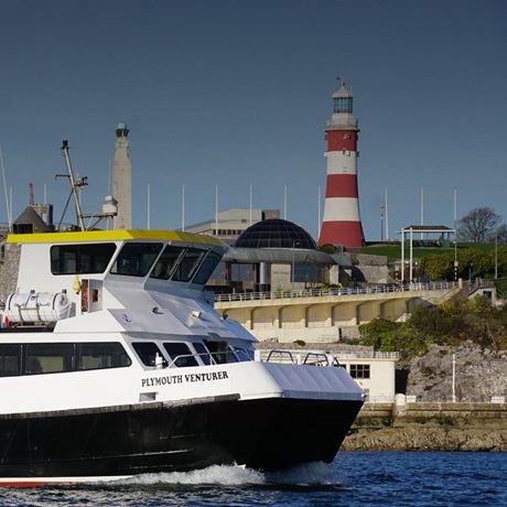 Smeaton's tower with boat