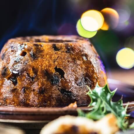 A Christmas pudding