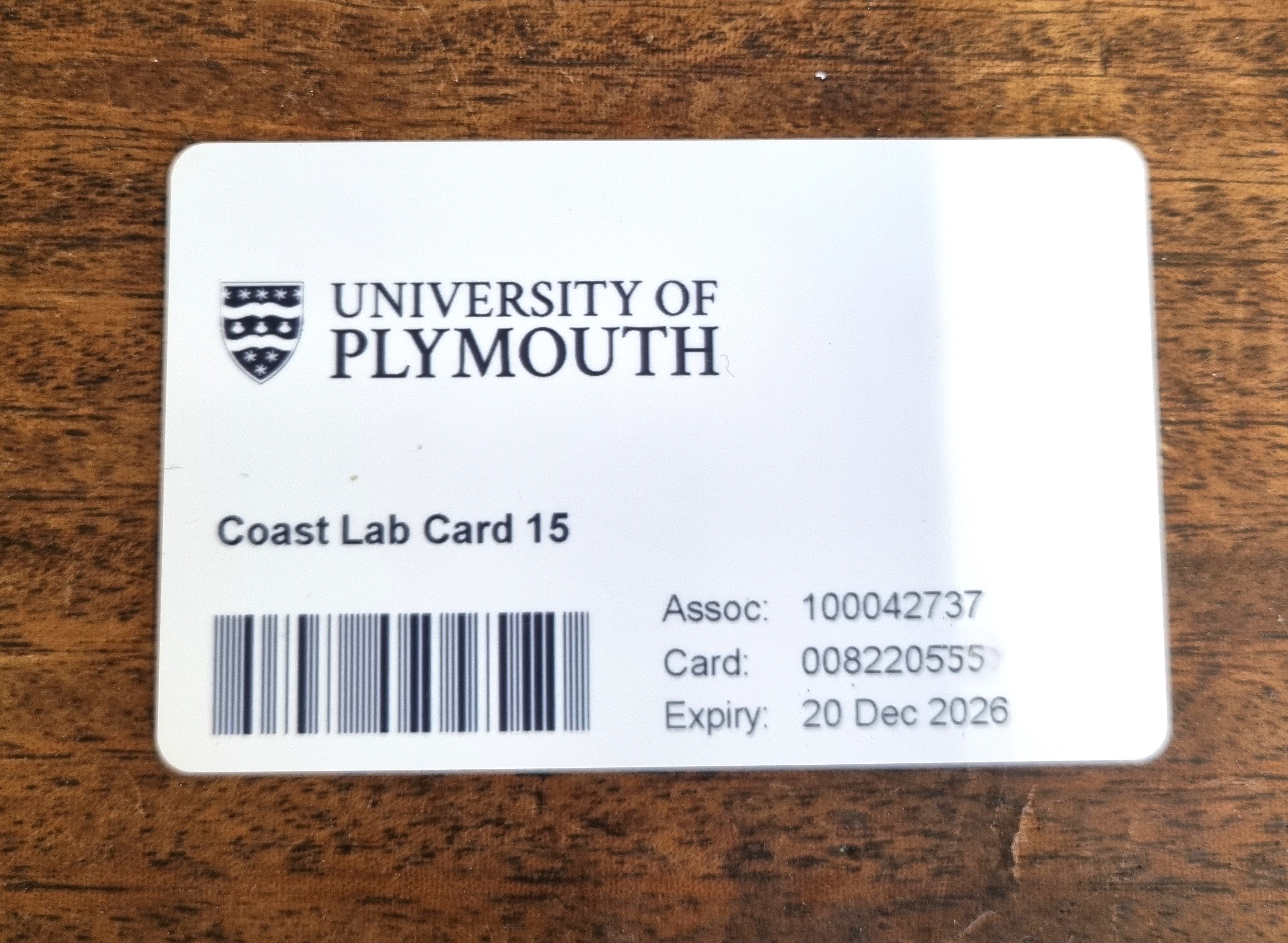 Coastlab access card