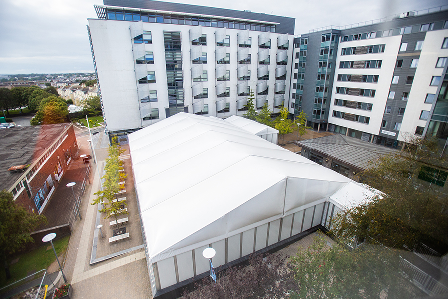 Rolle Plaza Marquee, University of Plymouth
