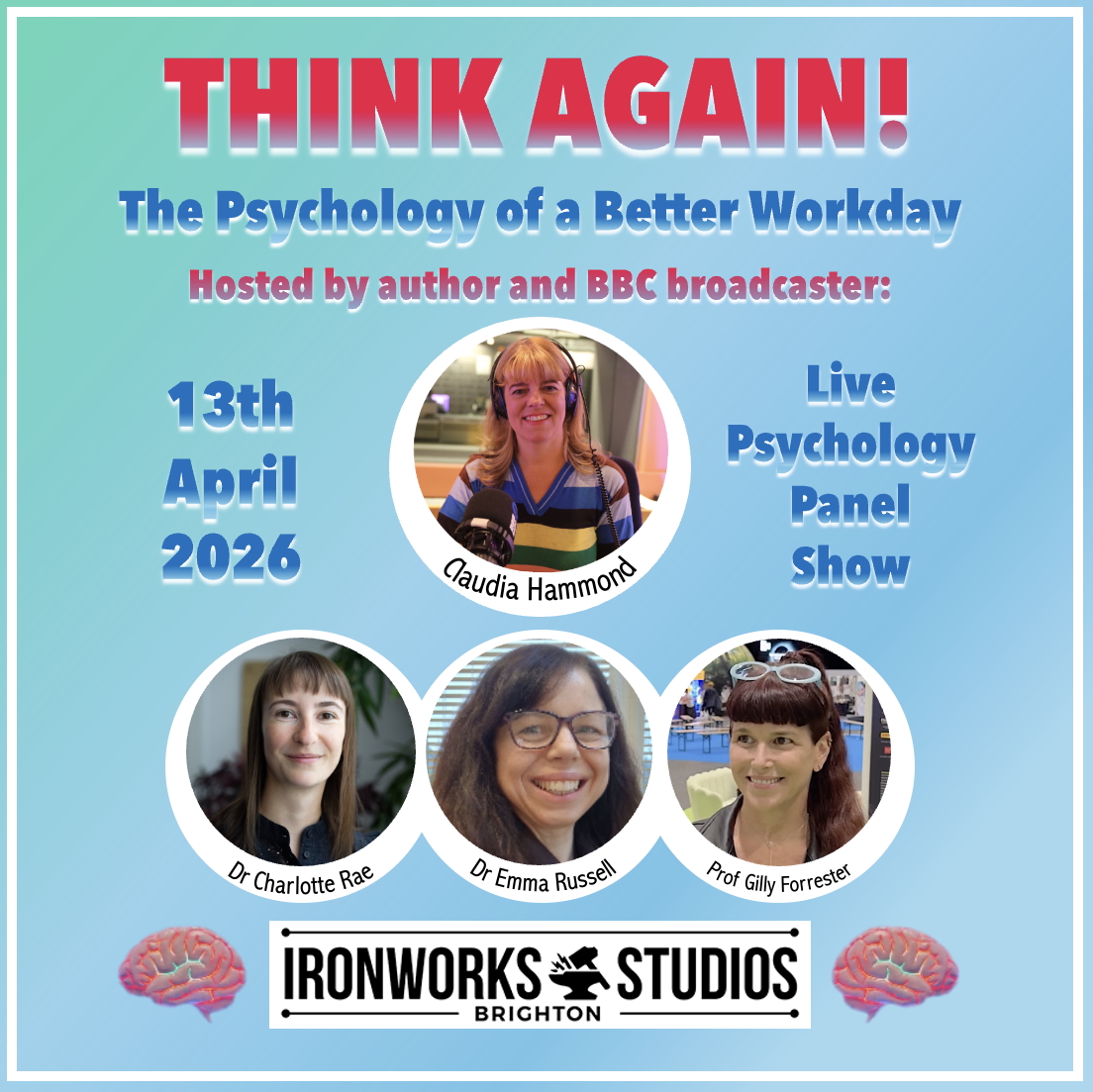 Think Again! The Psychology of a Better Workday (7-9 pm, 13th April 2026)