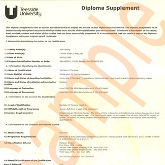 Diploma Supplement - electronic copy