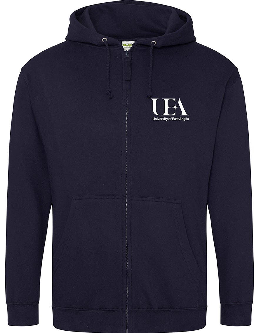 UEA Navy Zipped Hoody £25