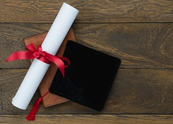 Graduation Scroll and Cap