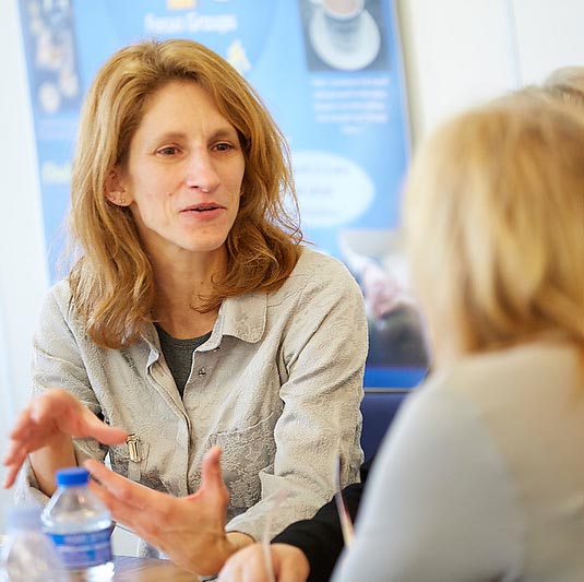 Healthcare professionals in conversation