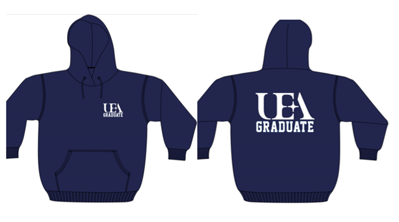 UEA Graduate Navy Hoody £25