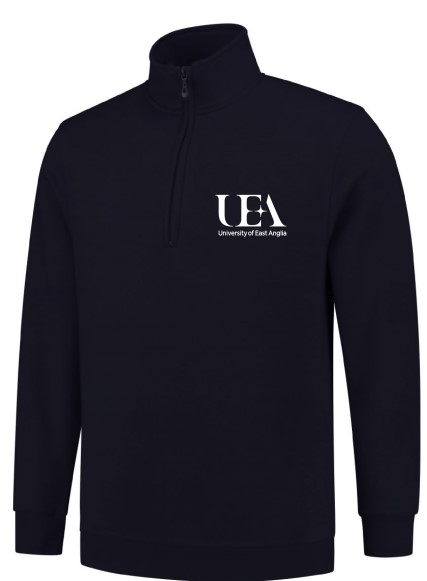 UEA 1/4 Zip Navy Sweatshirt £22.50