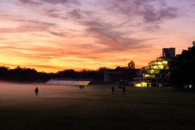 UEA campus at sunset