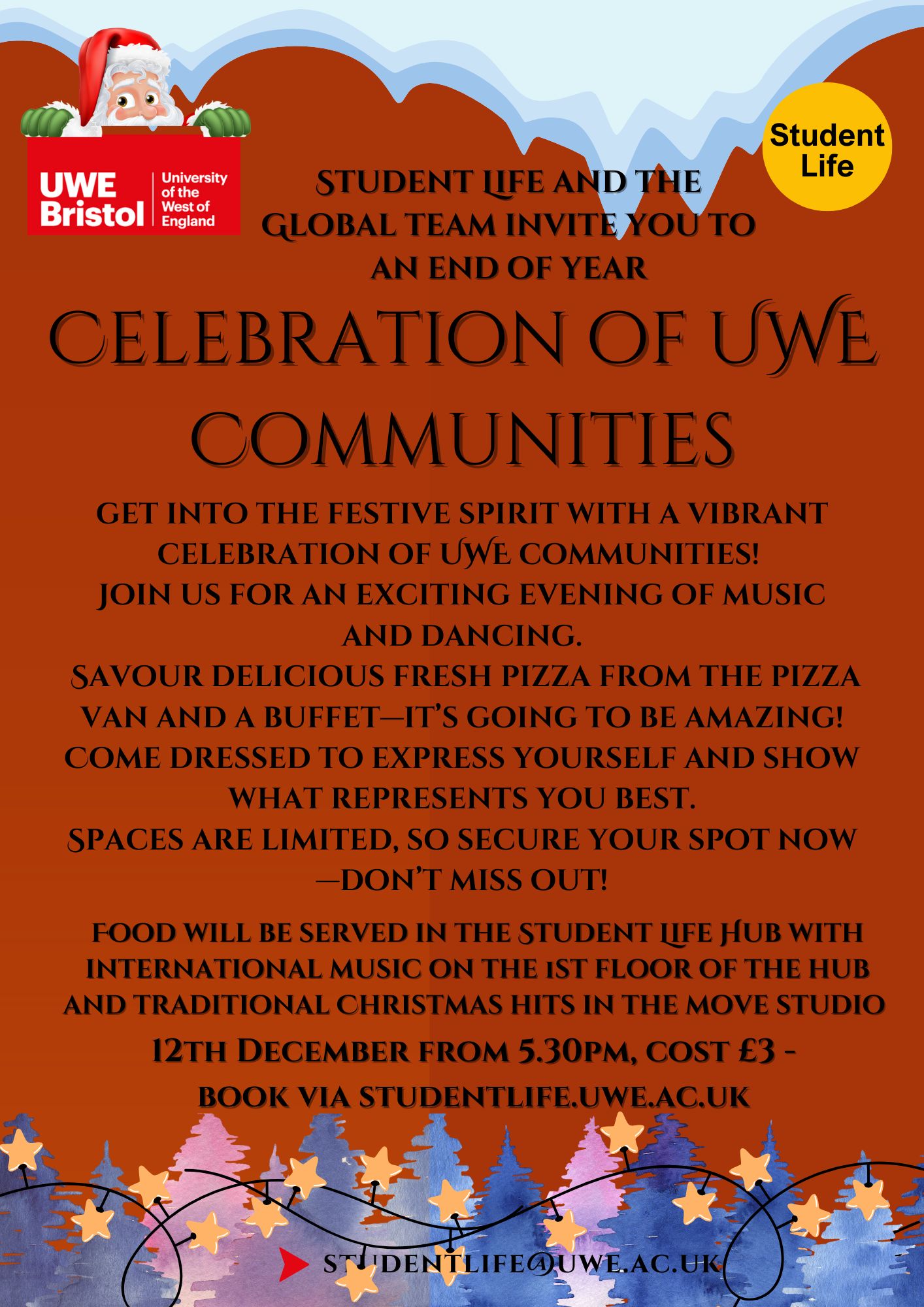 Celebration of UWE Communities - 12th December