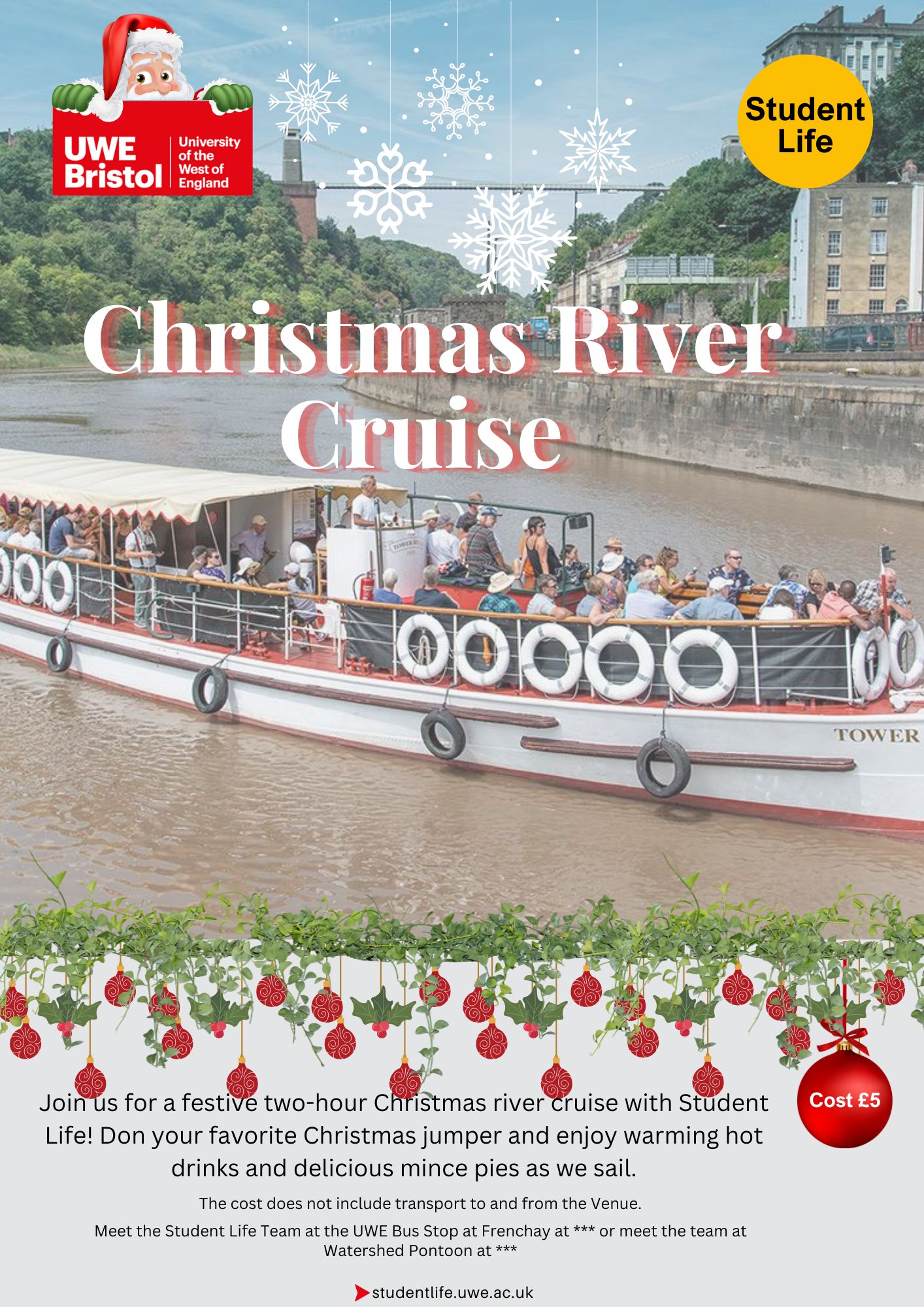 Christmas River Tour - 1st December