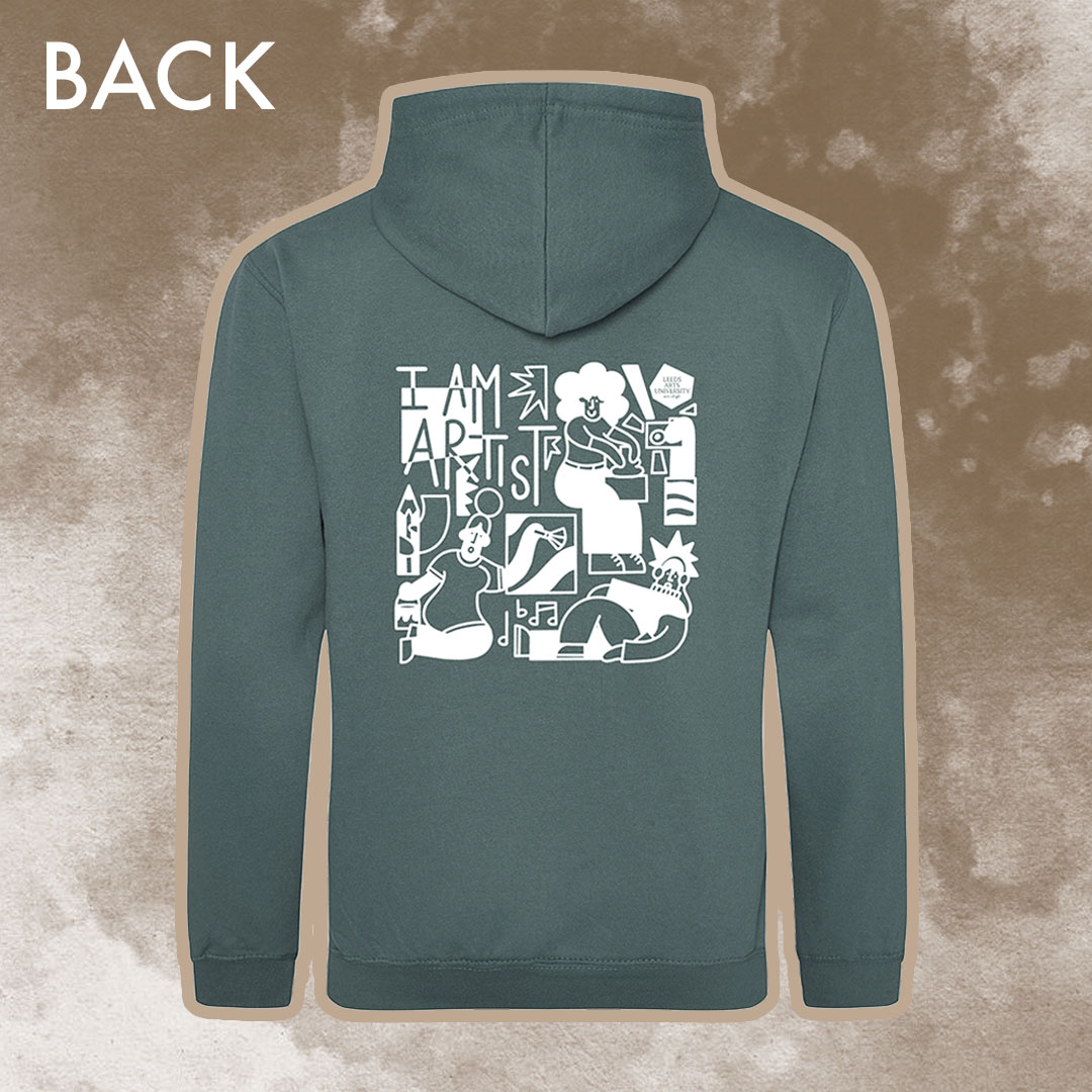 Designed by Rozie Brindle. Limited Edition I Am Artist Hoodie now for just £20!