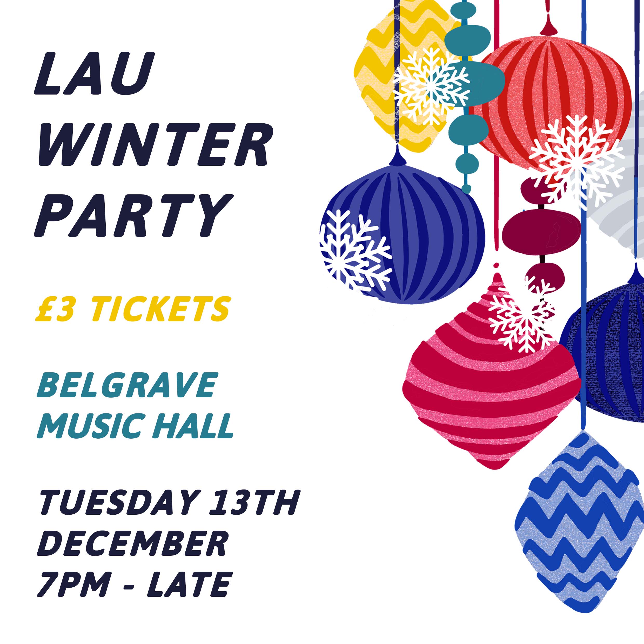LAU Winter Party Poster