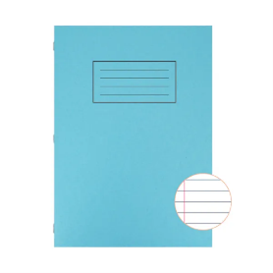 A4 Exercise Book - Ruled with margin - Blue