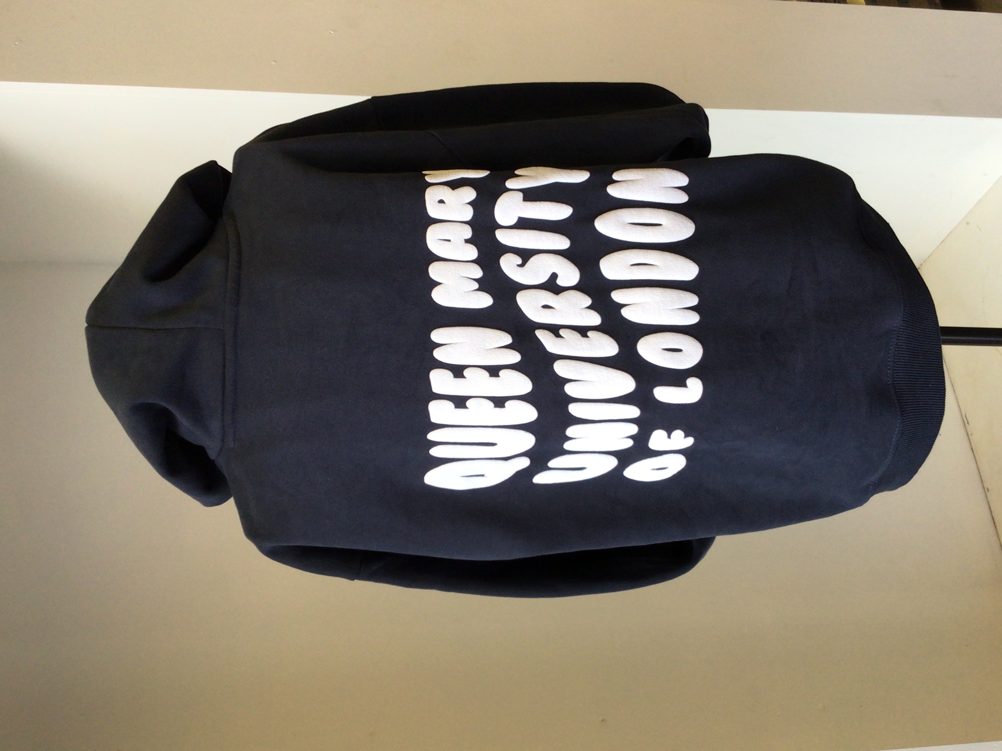 Bubble Print Hoodie Navy