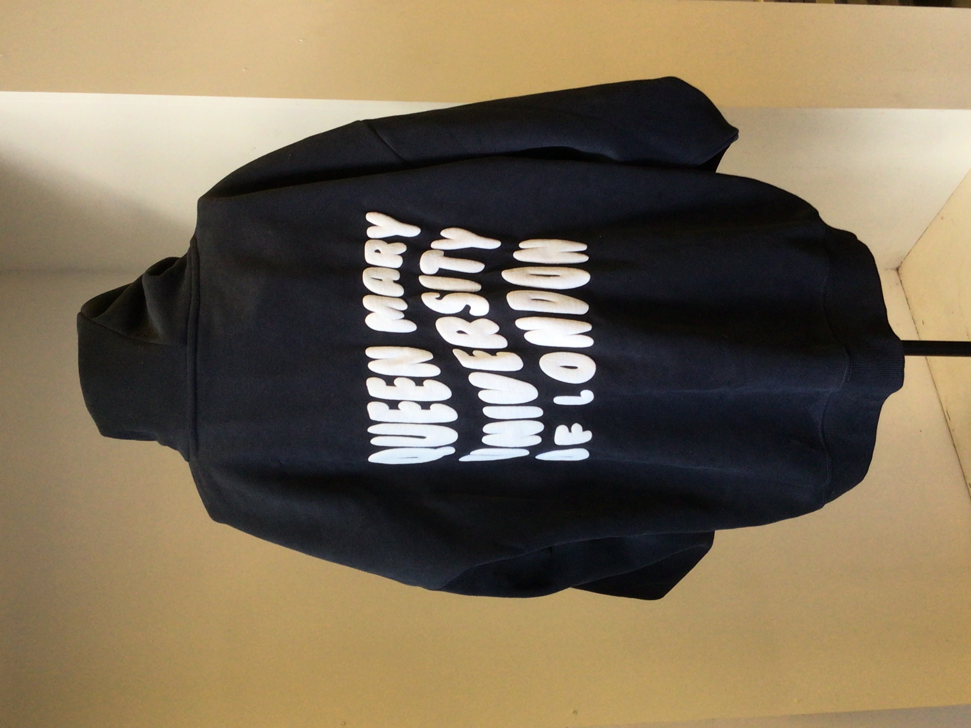 Bubble Print Hoodie Black