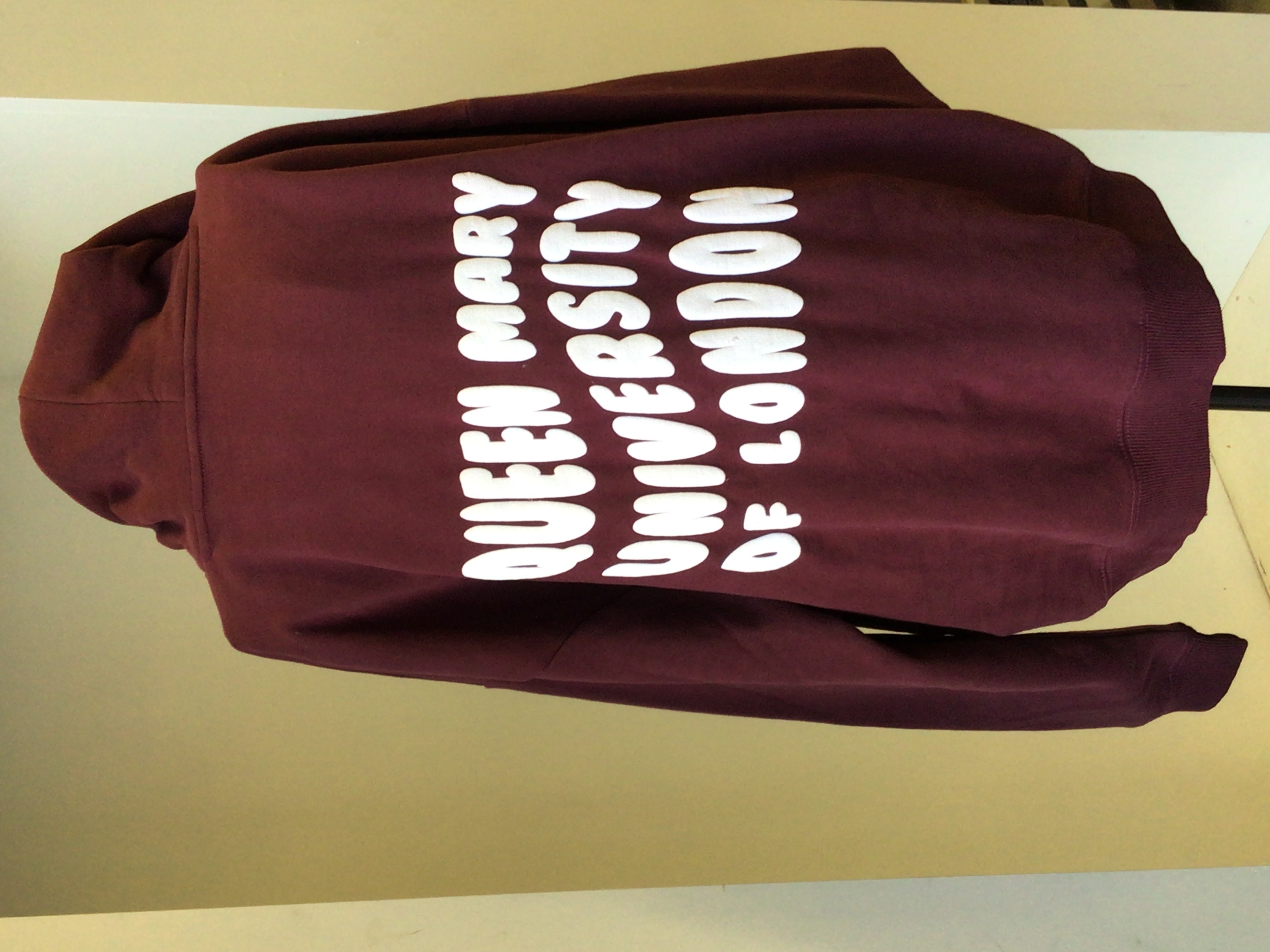 Bubble Print Hoodie Burgundy