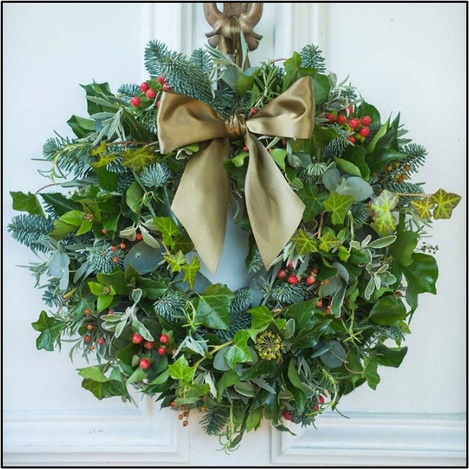 Spruce Door Wreath