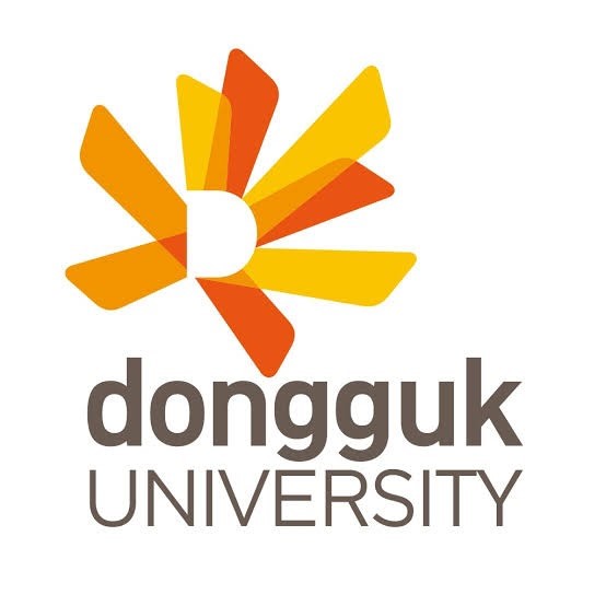 Dongguk University logo with orange lines