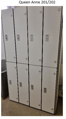 8 Grey Cycle Lockers