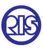 Blue RIS logo on white background