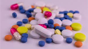 Multi coloured pills