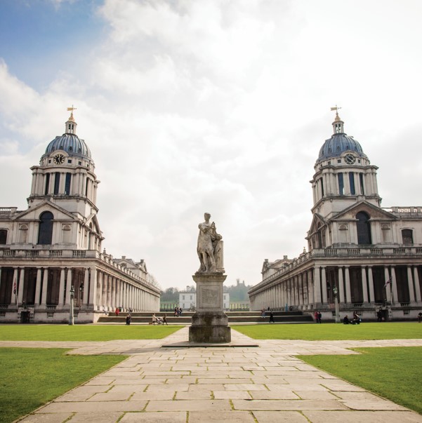 Photograph of status in Greenwich University campus