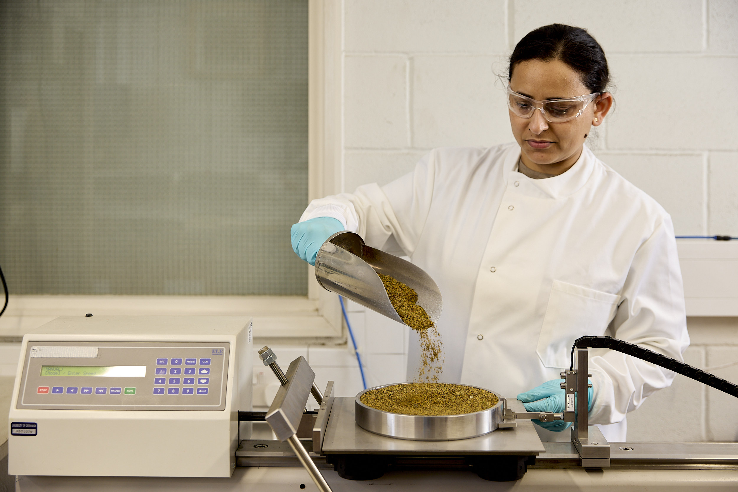 Lab Technician Operating an instrument