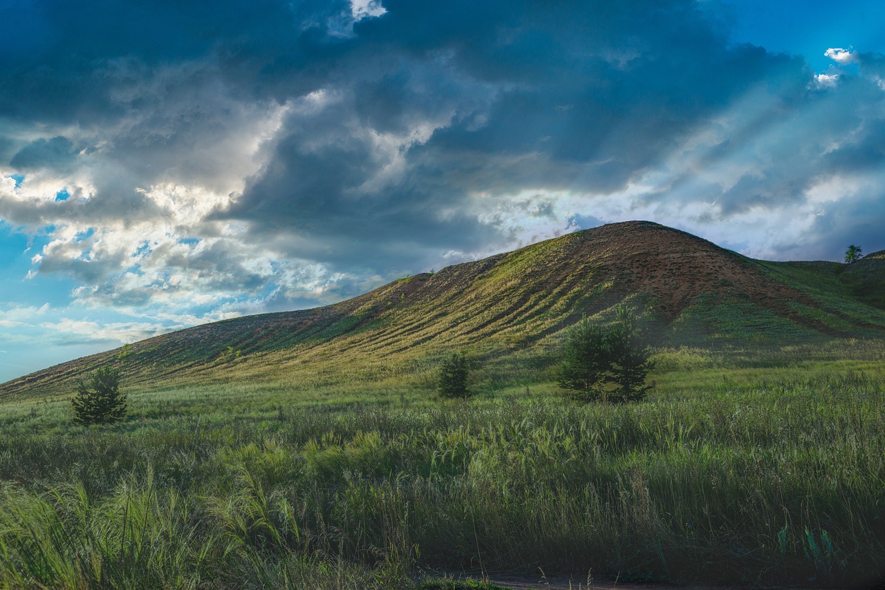 Hill and sky