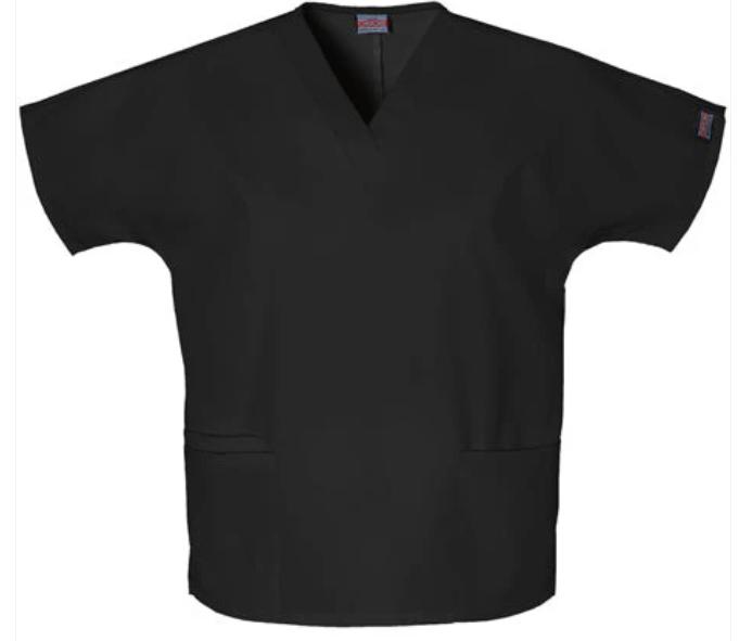 Black Surgical Scrub Top