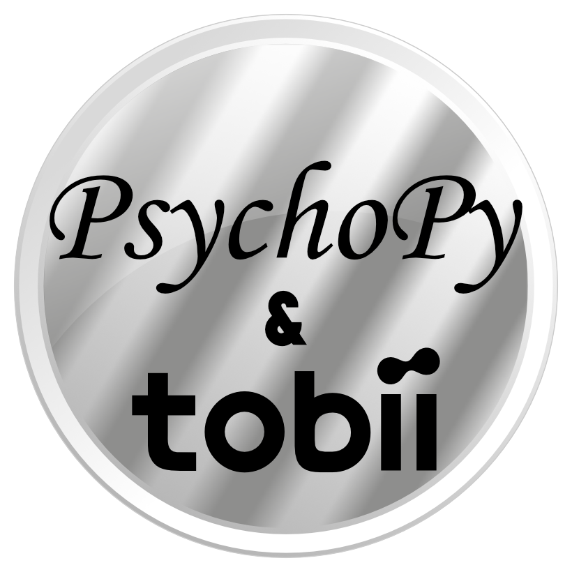 PsychoPy + tobii eyetracking logo