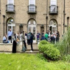 People at a BBQ