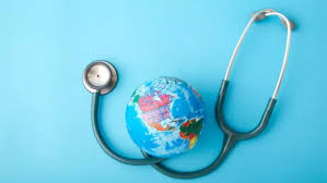 Globe and stethoscope