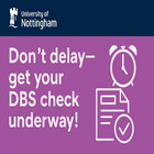 Infographic of DBS check notification
