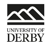 University of Derby Black Logo