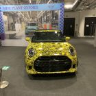 yellow mini with blue mini behind