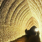 Image of a fairy light tunnel at Blenheim Palace