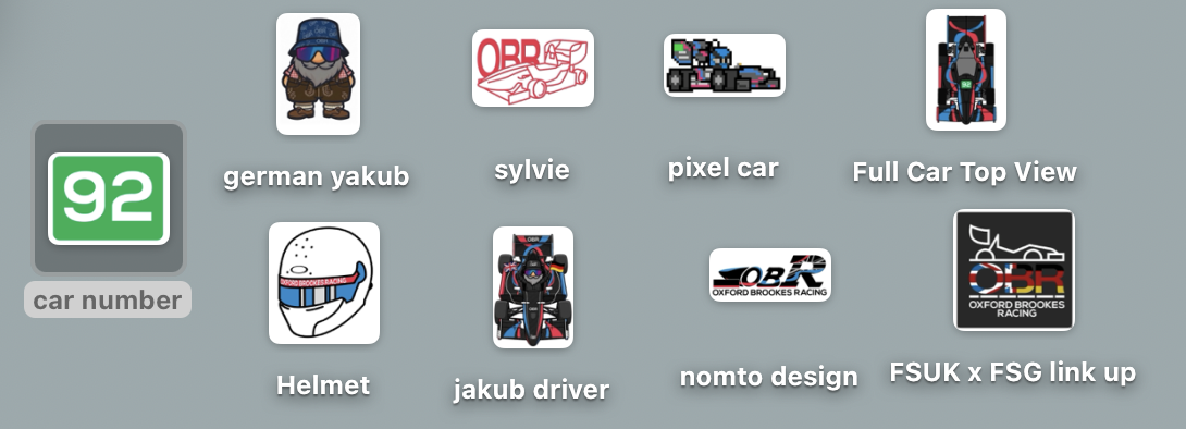 Stickers for OBR competitions