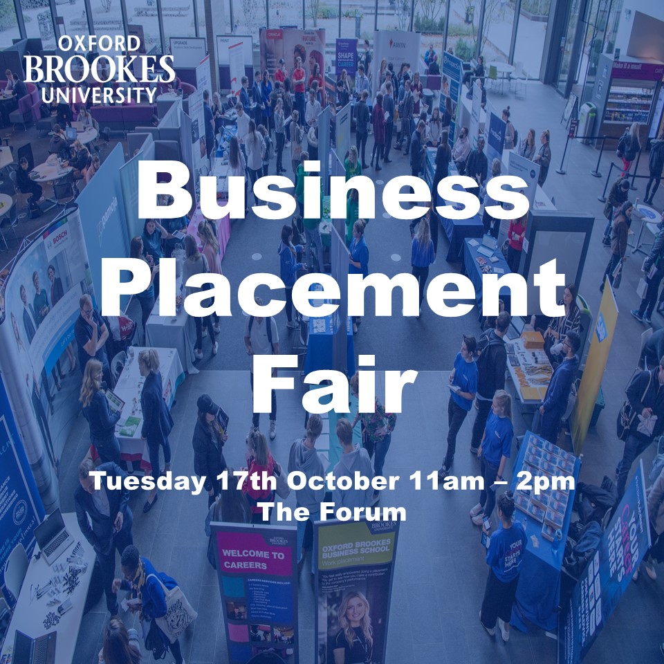 Business Placements Fair Poster
